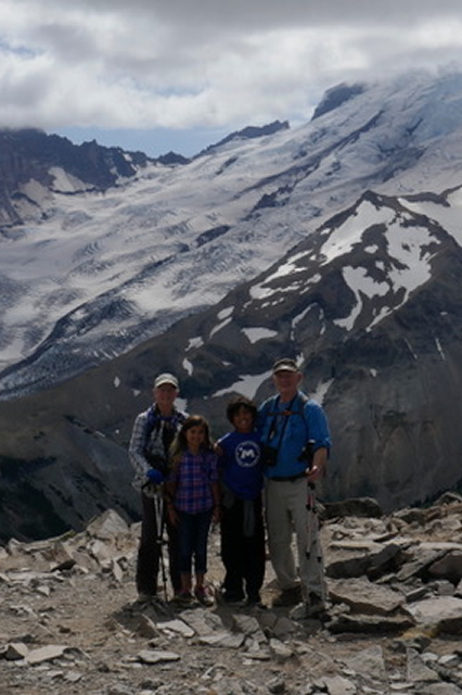 Glacier on Mt Rainer on 7-mile hike